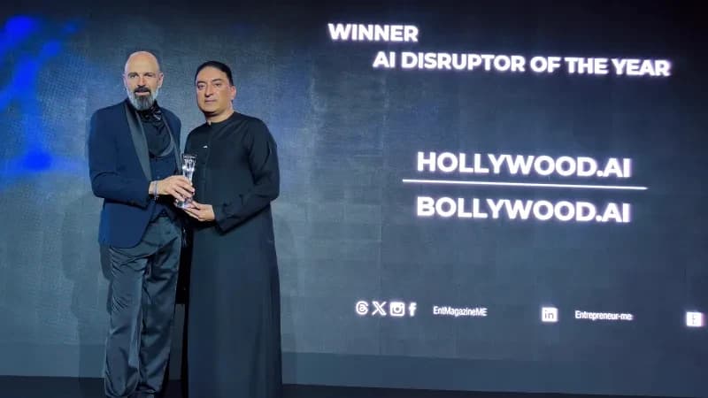 Hollywood.AI and Bollywood.AI win AI Disruptor of the Year