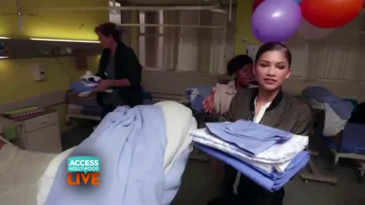 Zendaya appearing on Access Hollywood Live