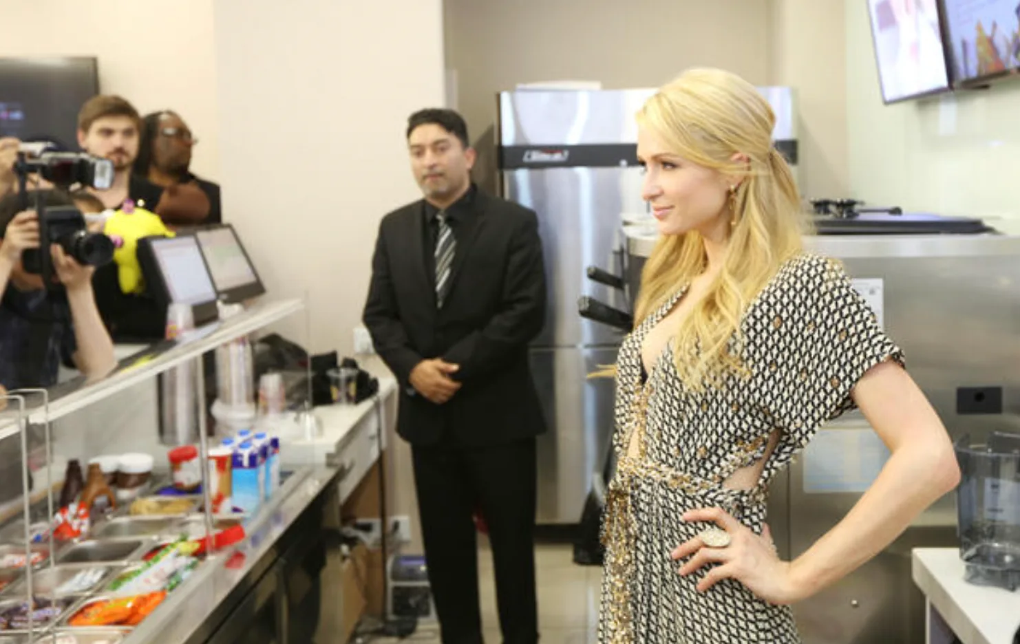 Paris Hilton and Sheeraz Hasan during their long-running working relationship