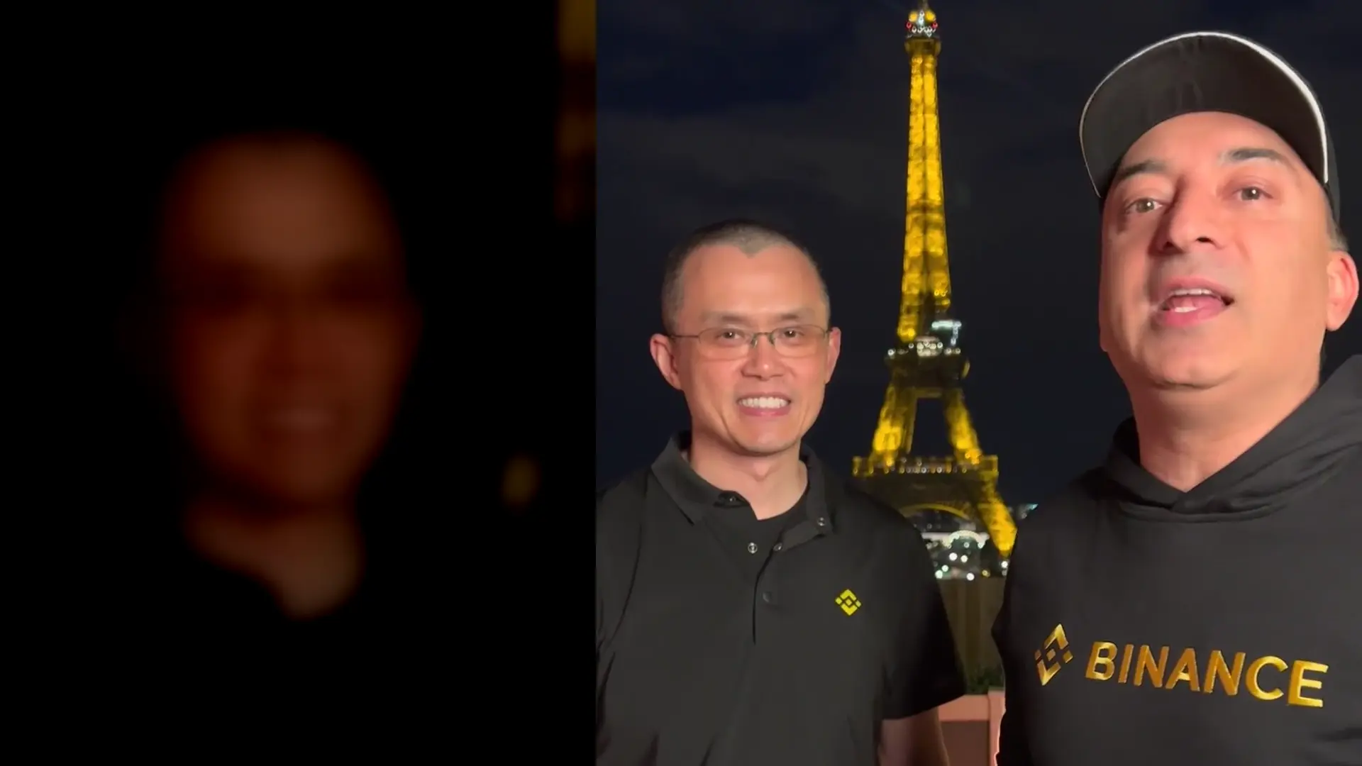 Sheeraz Hasan with technology founder Changpeng Zhao