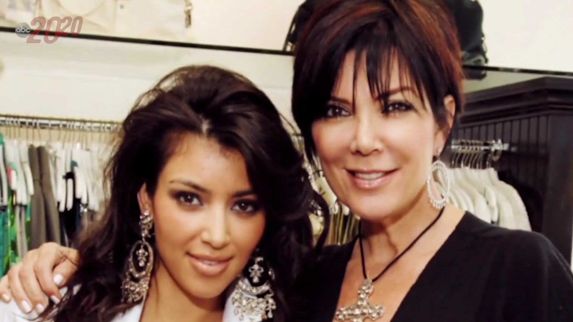 Kim Kardashian and Kris Jenner in archive imagery shown by ABC 20/20
