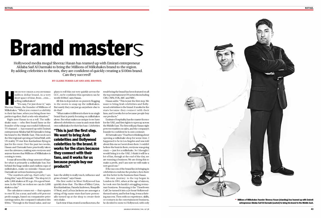 Scanned Arabian Business feature: “Family Affair — page 1”, Oct 9