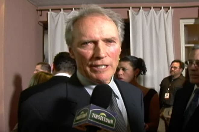 Clint Eastwood in the Tinseltown TV red-carpet archive