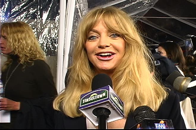 Goldie Hawn in the Tinseltown TV red-carpet archive