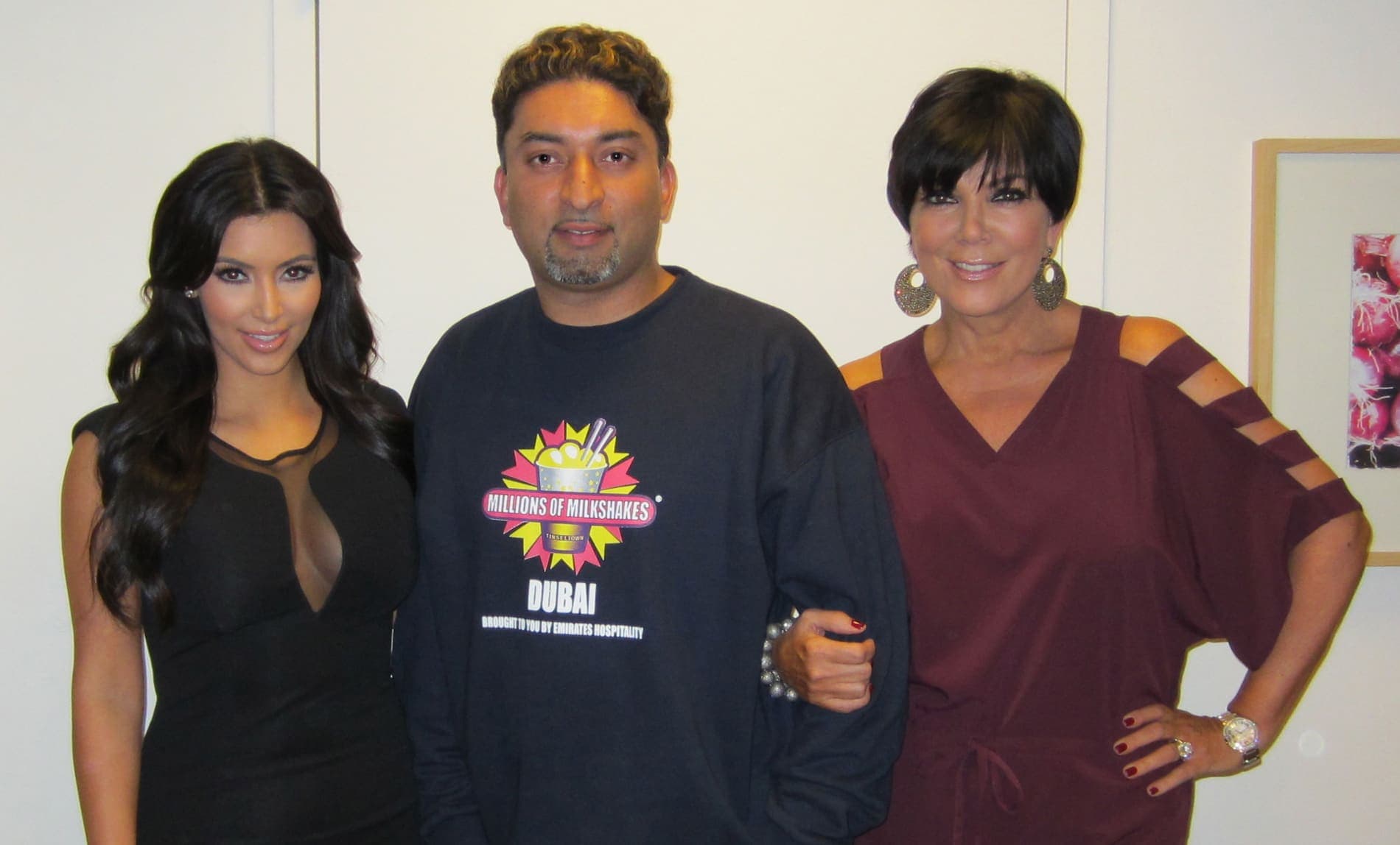 Kim Kardashian, Kris Jenner, Sheeraz Hasan in the Tinseltown TV red-carpet archive
