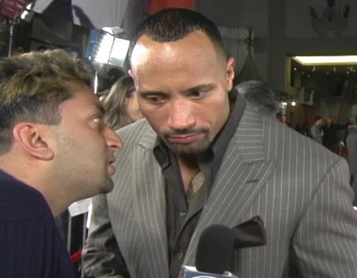 Dwayne Johnson in the Tinseltown TV red-carpet archive