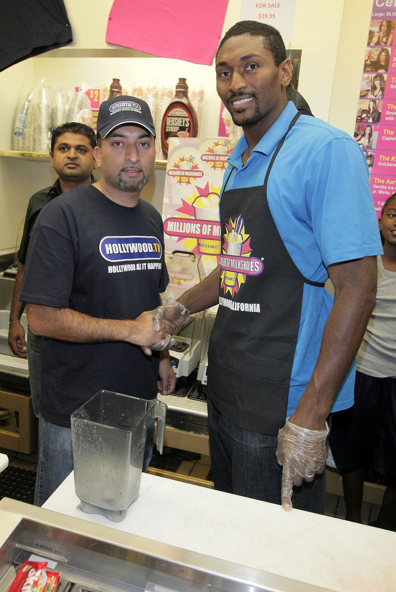 Ron Artest in the Tinseltown TV red-carpet archive