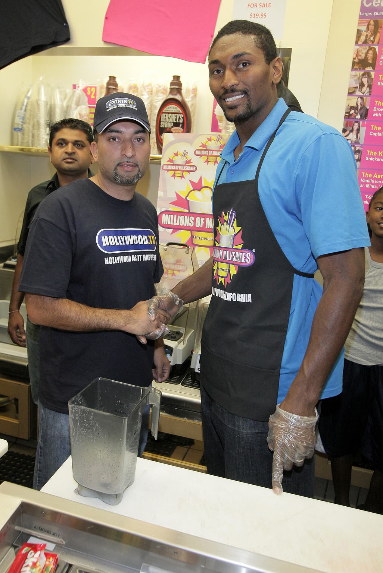 Ron Artest in the Tinseltown TV red-carpet archive
