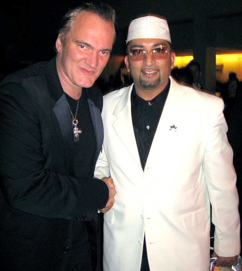 Quentin Tarantino in the Tinseltown TV red-carpet archive